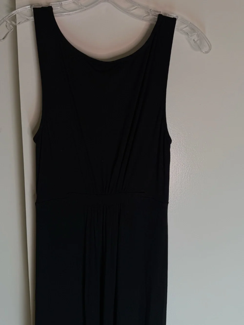 Boden Black Sleeveless Jersey Maxi Dress Women's US 8 Long Travel Dress